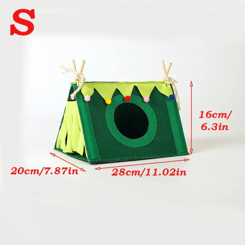 Small Pet Nest Felt Tent Rabbit Nest Hamster