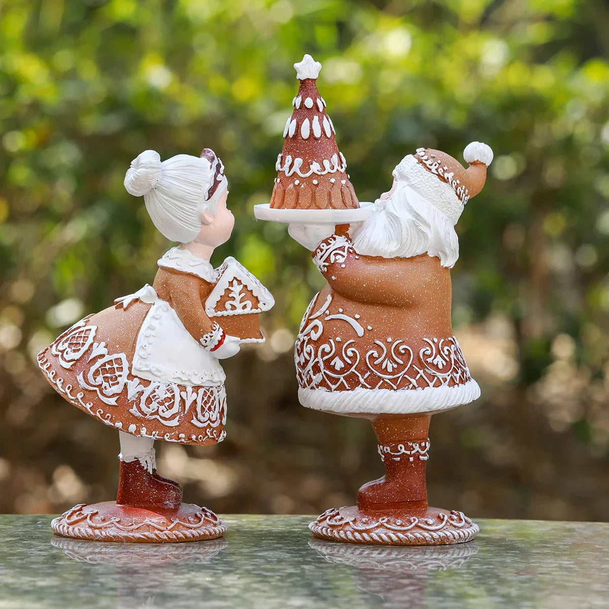 Outdoor Garden Christmas Lovely Santa Claus With A