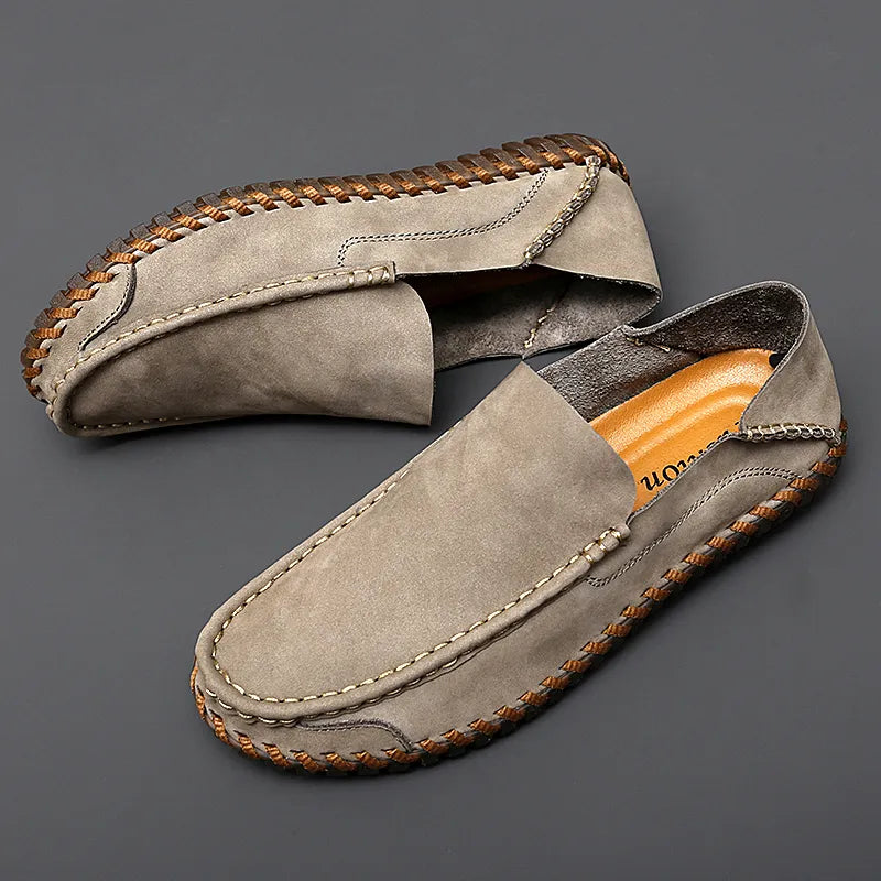 Genuine Leather Men Loafers Cow Leather Casual Shoes