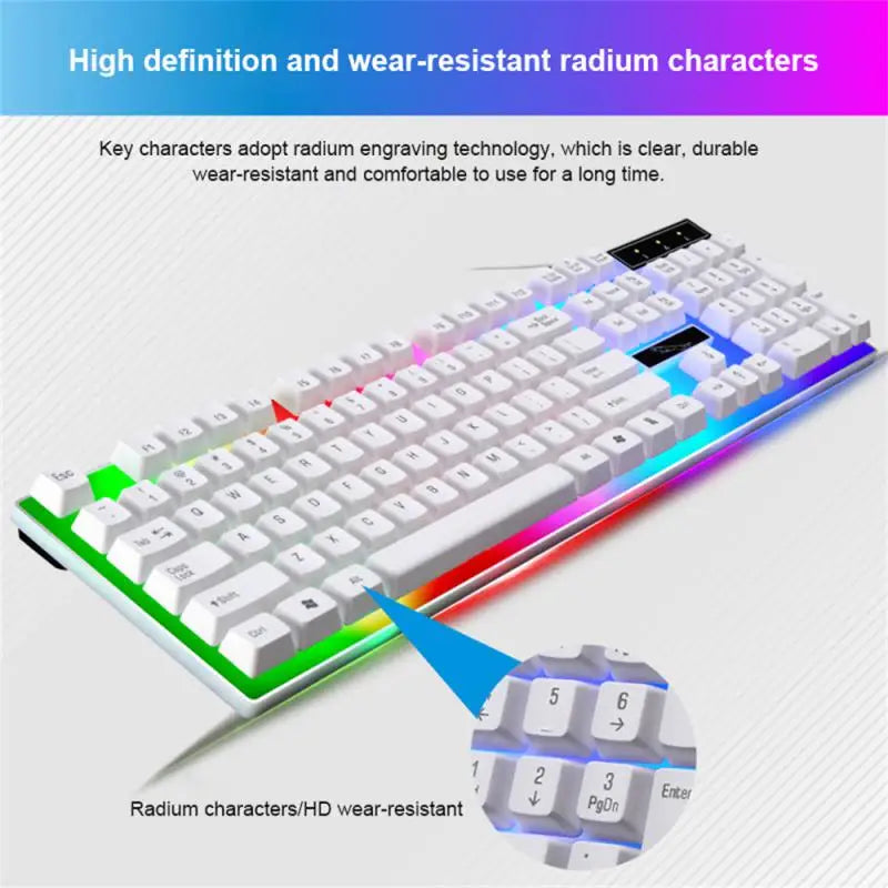 RYRA Keyboard Mouse Set G21B-RGB-BA Mechanical Gaming Keyboard