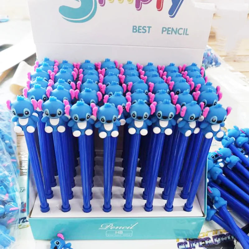 Disney 48 Pcs/lot Cartoon Stitch Gel Pen Cute