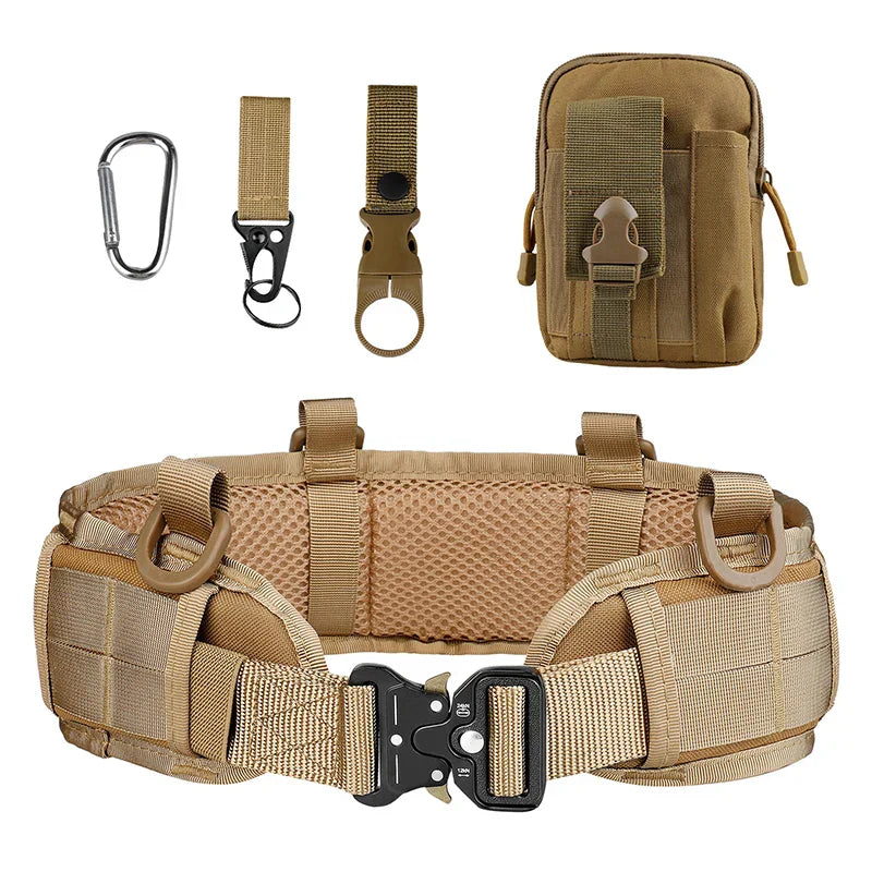 Men's Waist Belt Set Military Outdoor Hunting Tactical