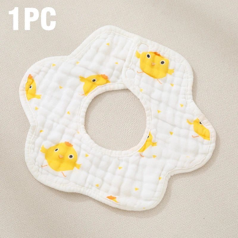 5PCS Baby Bath Towel 100% Cotton 6 Layers