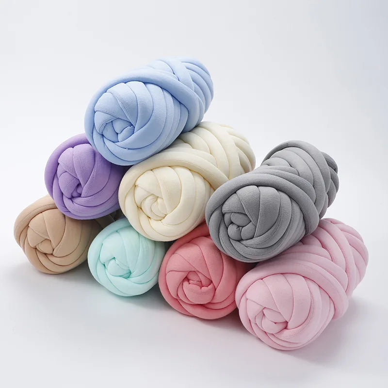500g/1kg Thick Chunky Yarn Cored Cotton Wool Tube