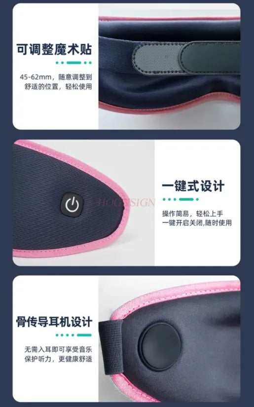 Sleep aid bone conduction Bluetooth eye mask eye