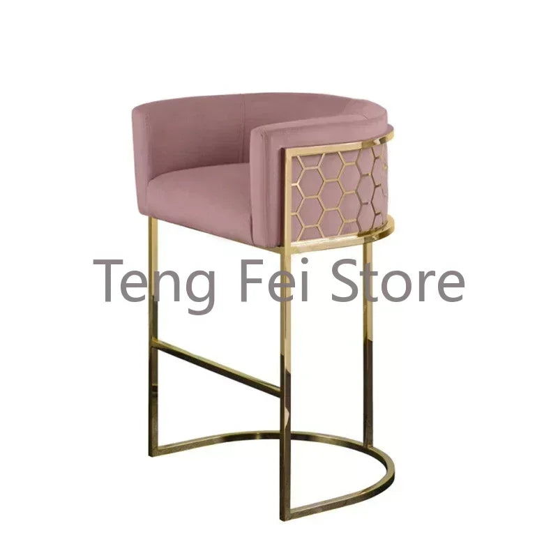 Luxury Nordic Bar Chair Simple Modern Backrest Bar