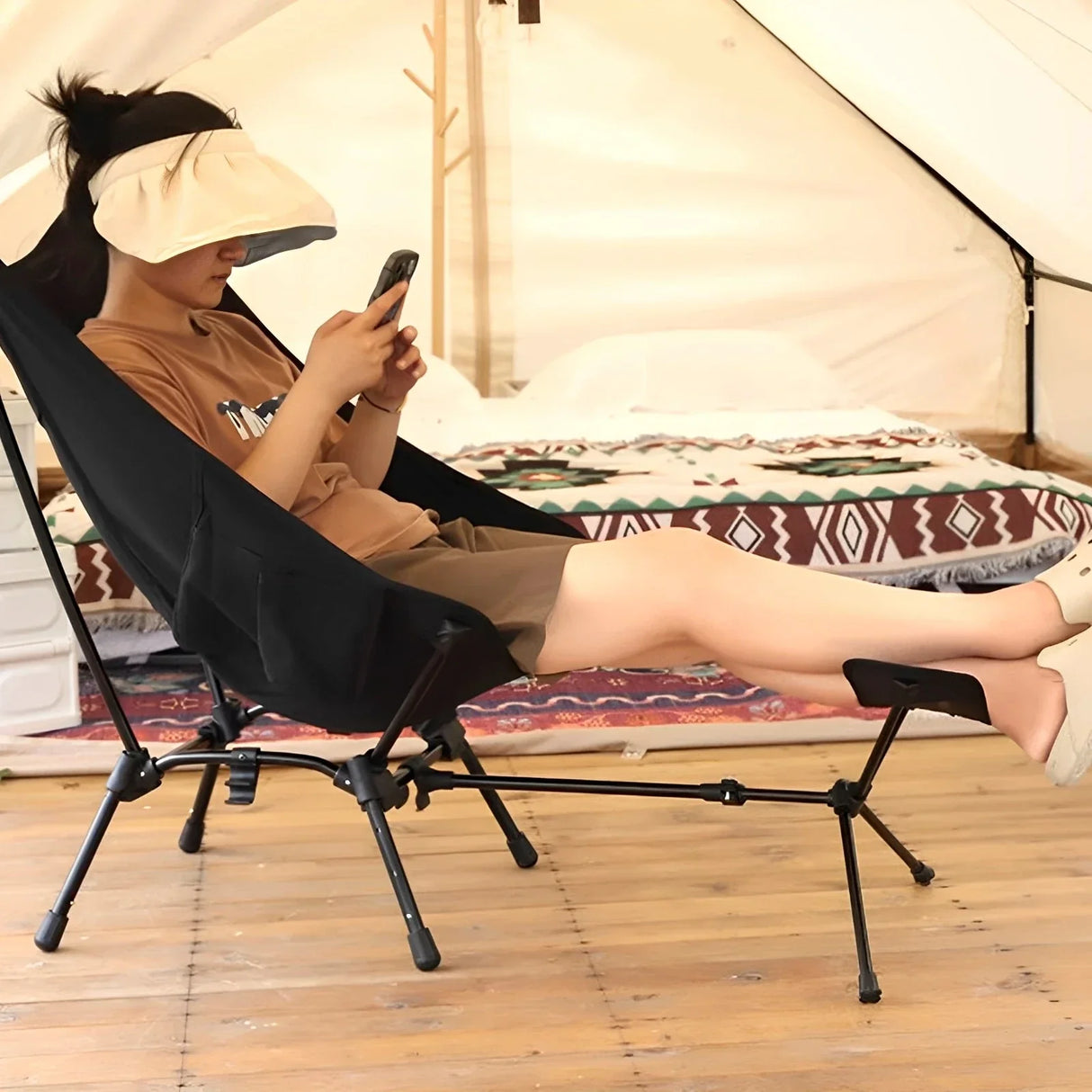 Travel Folding Chair Ultralight HighLoad Outdoor Camping Chair