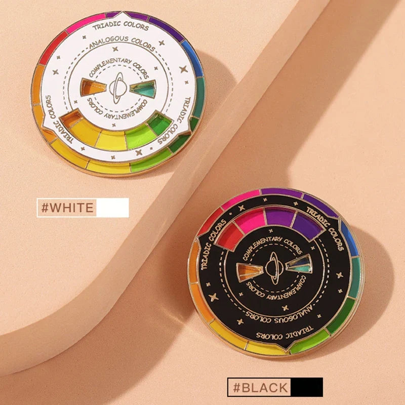 1 Pc Novelty Rotatable Palette Brooch Designer Artists