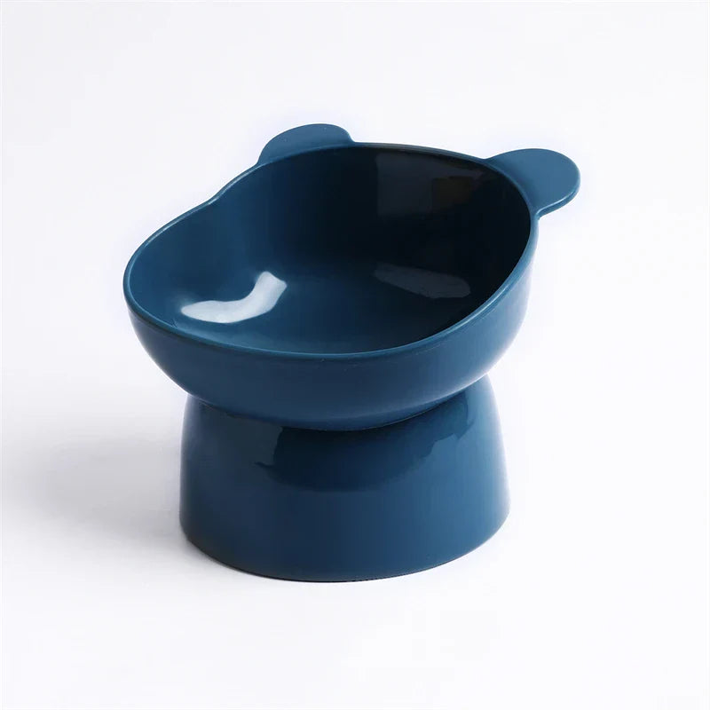 Pet Food Bowl Tilt High Bottom Cat Bowl