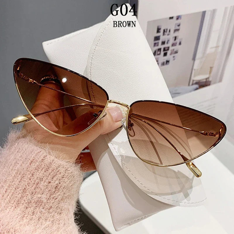 New Cat Eye Sunglasses Women Trendy 2023 Vintage