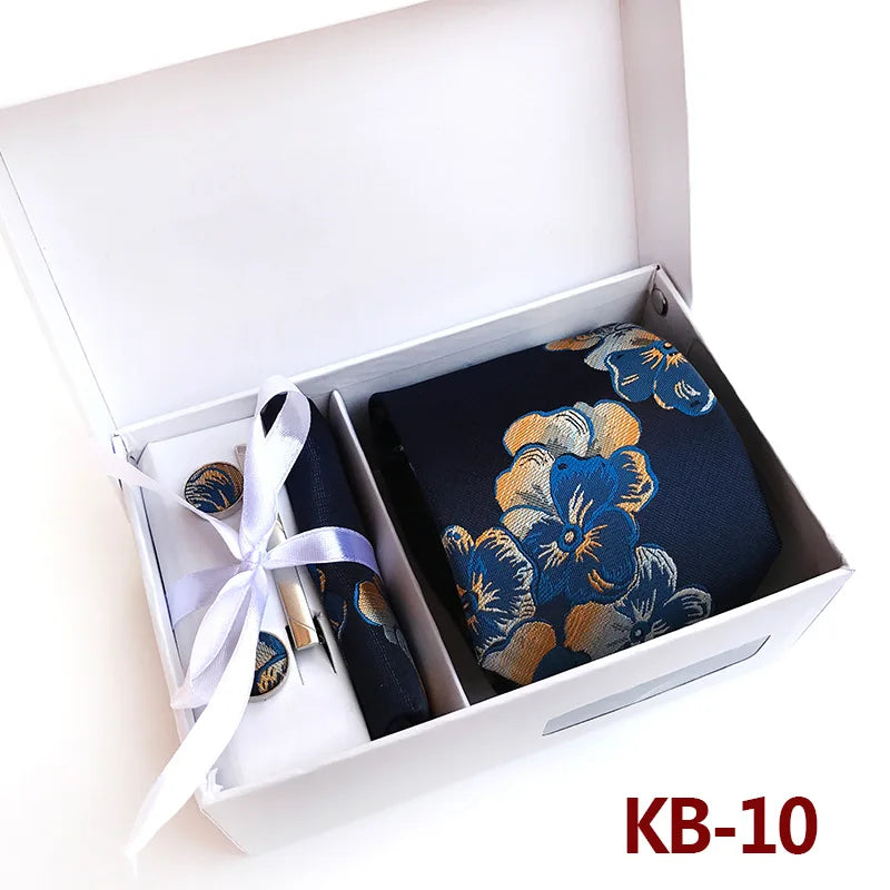 Luxury Tie Set Gift Box For Men Paisley