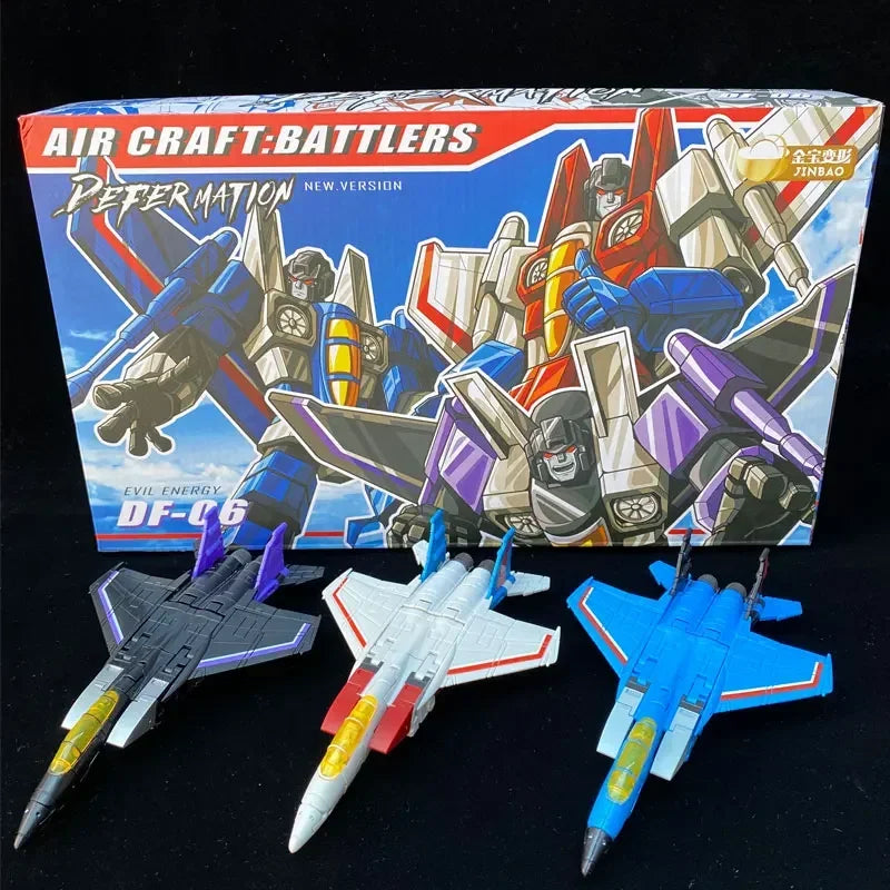 JINBAO Starscream Thundercracker Skywarp F15 FG01 DS01 DF06