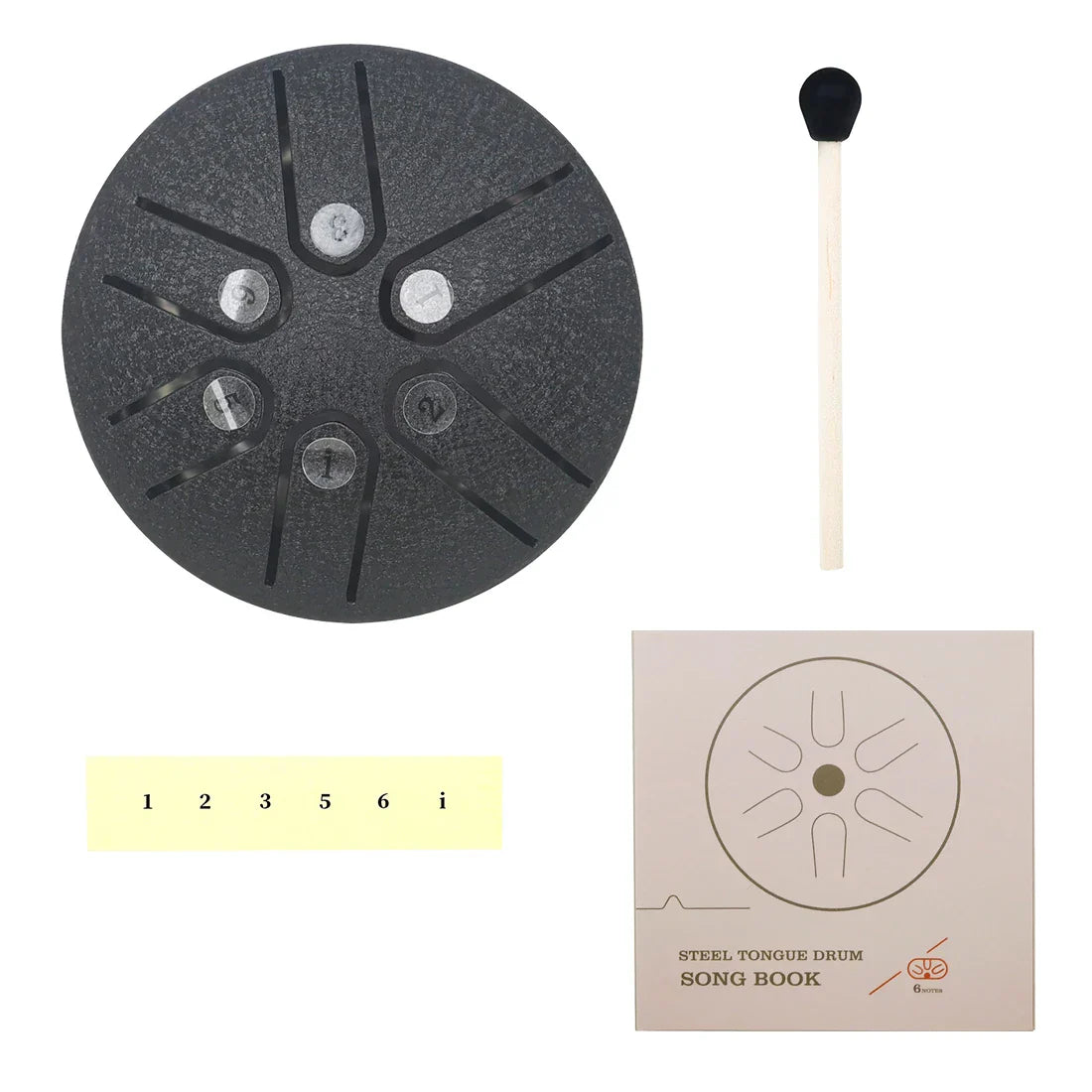 3 Inch 6-Tone Steel Tongue Hand Drum Mine