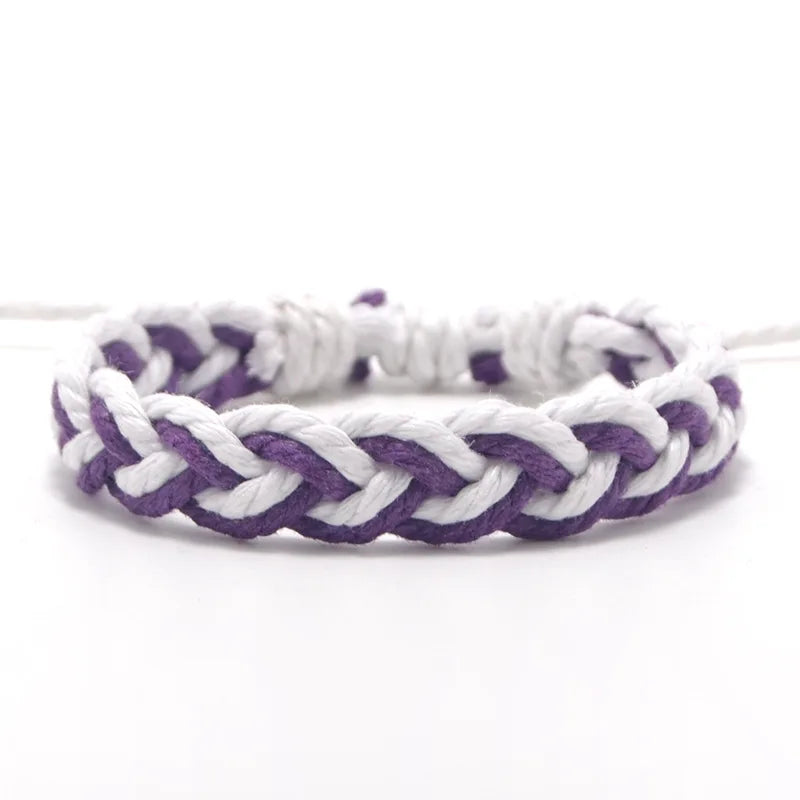 Ethnic Thread Bracelet Retro Handmade Boho Multicolor Braided