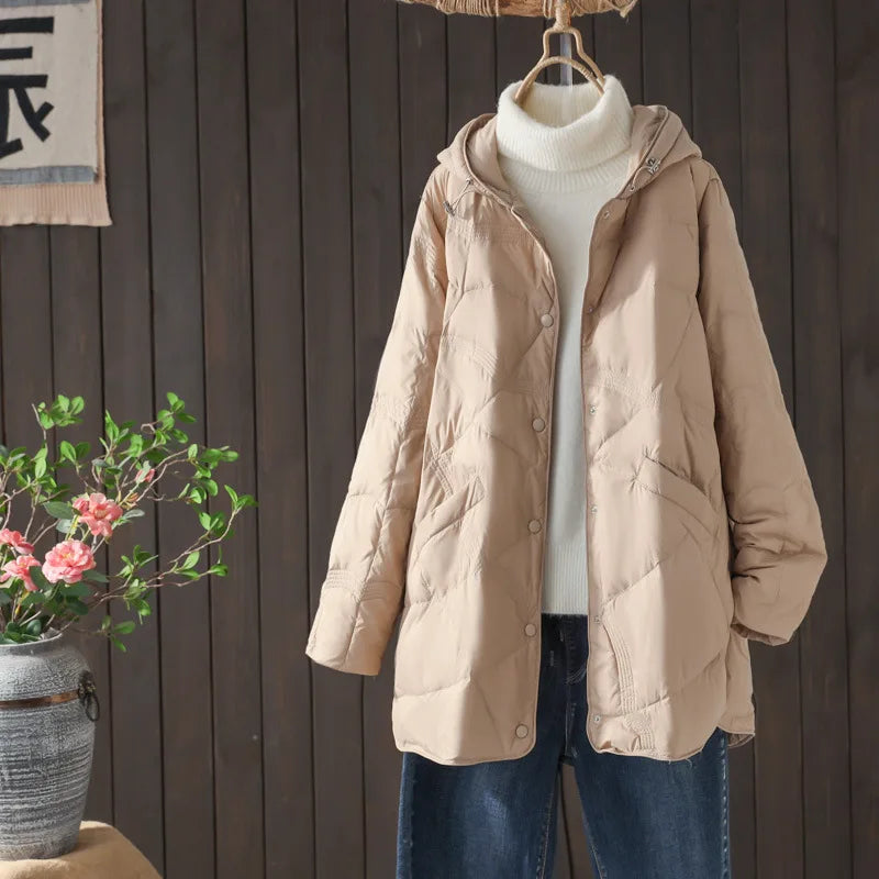 Winter New Arrivals 90% White Duck Down Coat