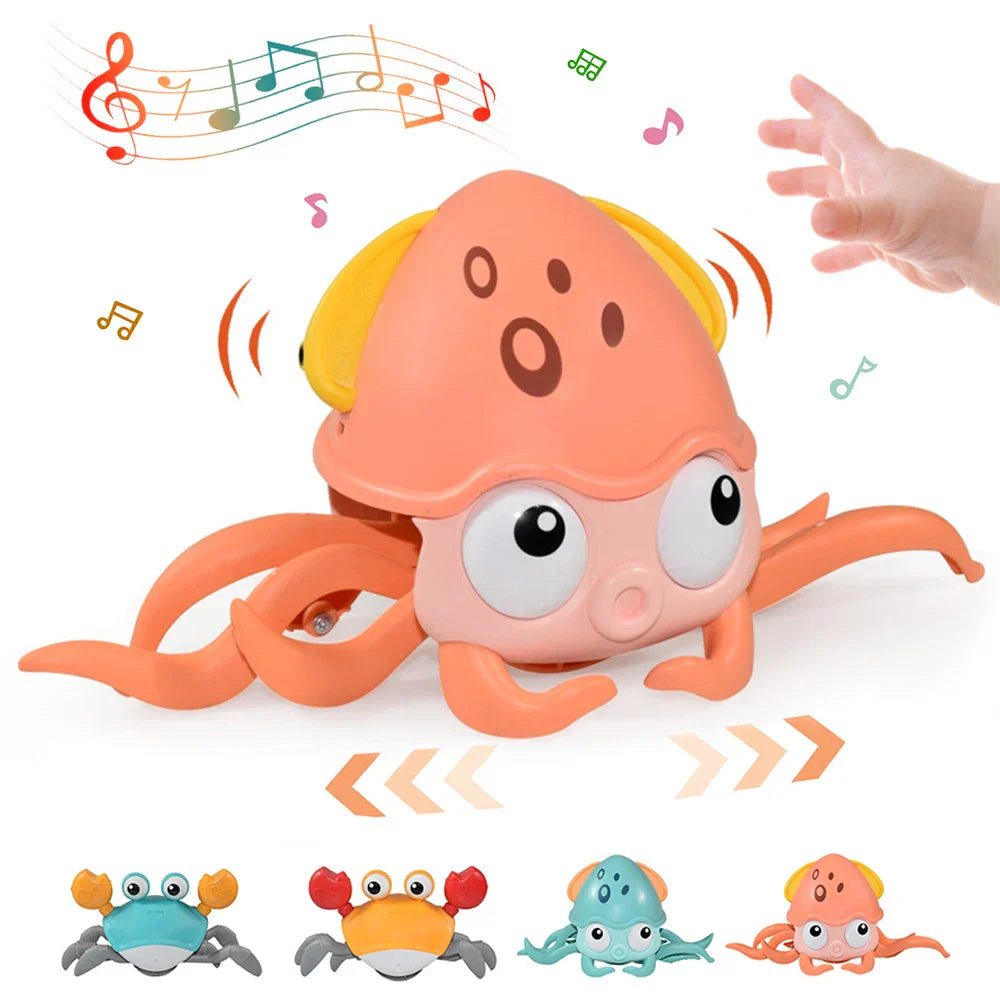 Kids Induction Escape Octopus Crab Crawling Toy Baby