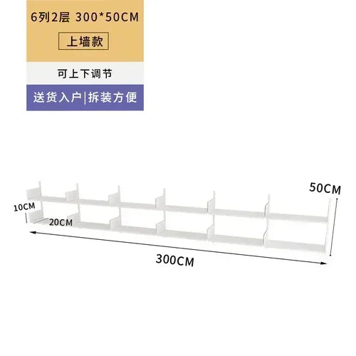 Metal Display Bookcase Magazine Rack Wall Modern Bookcase