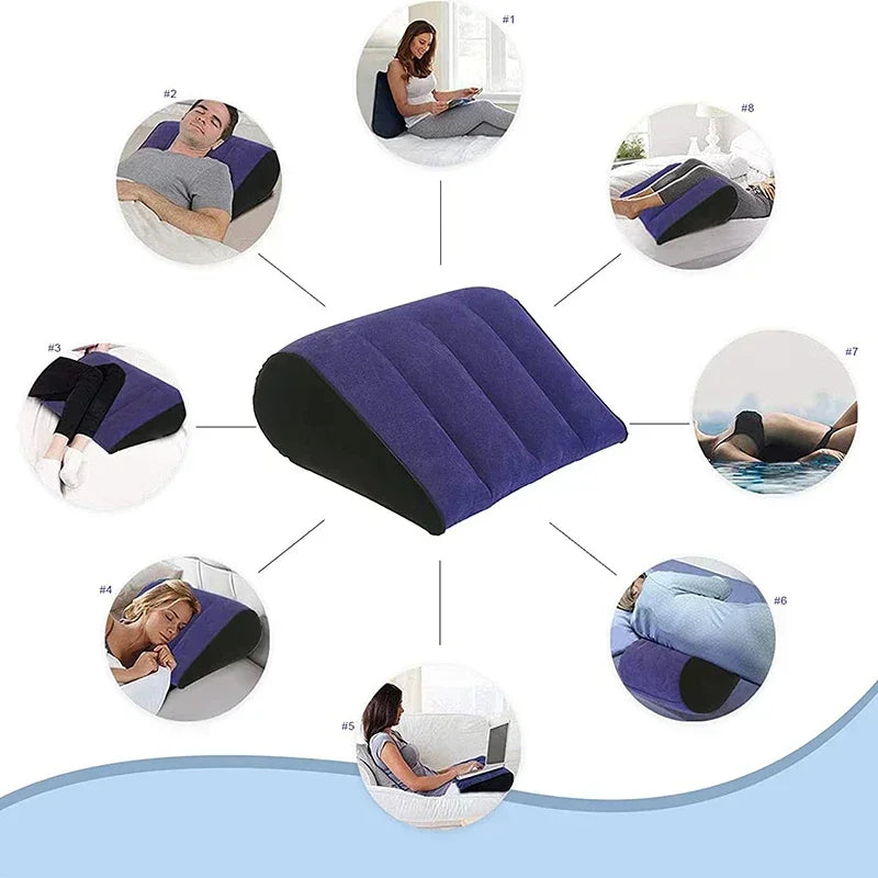 Multifunctional Pillow Toughage Inflatable Cushion Positions Support Air