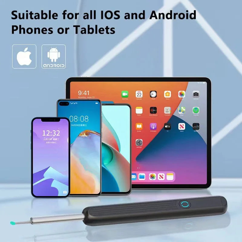 Dr.isla Wireless WiFi Ear Pick Otoscope Camera Borescope