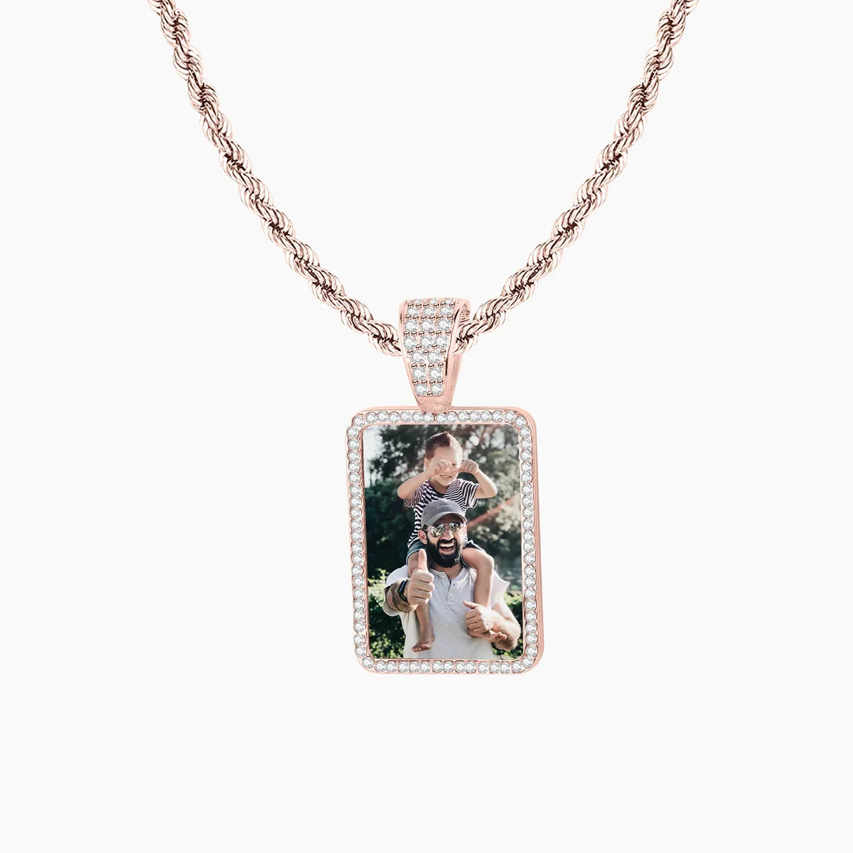 Custom Photo Pendant Necklace Personalized Hip Hop Jewelry
