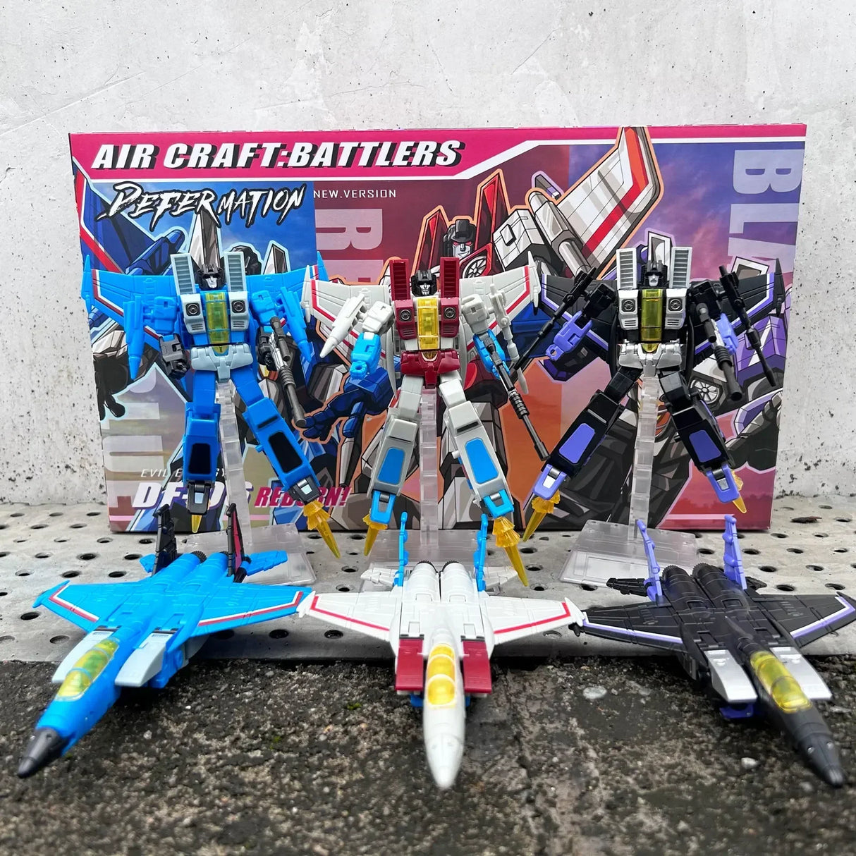 JINBAO Starscream Thundercracker Skywarp F15 FG01 DS01 DF06