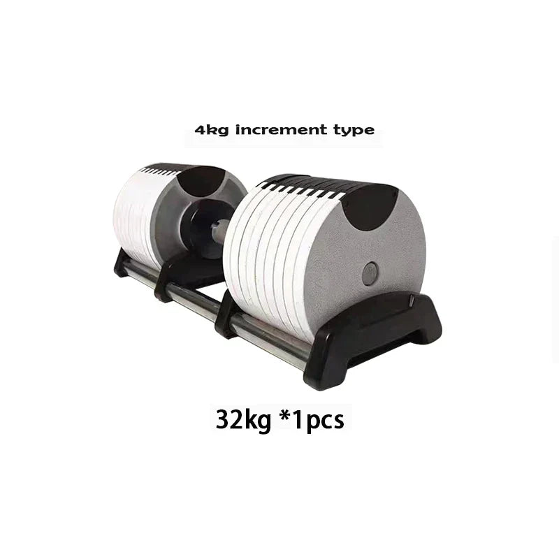 Adjustable Iron Steel Dumbbell, Weight Disc, 1 Second