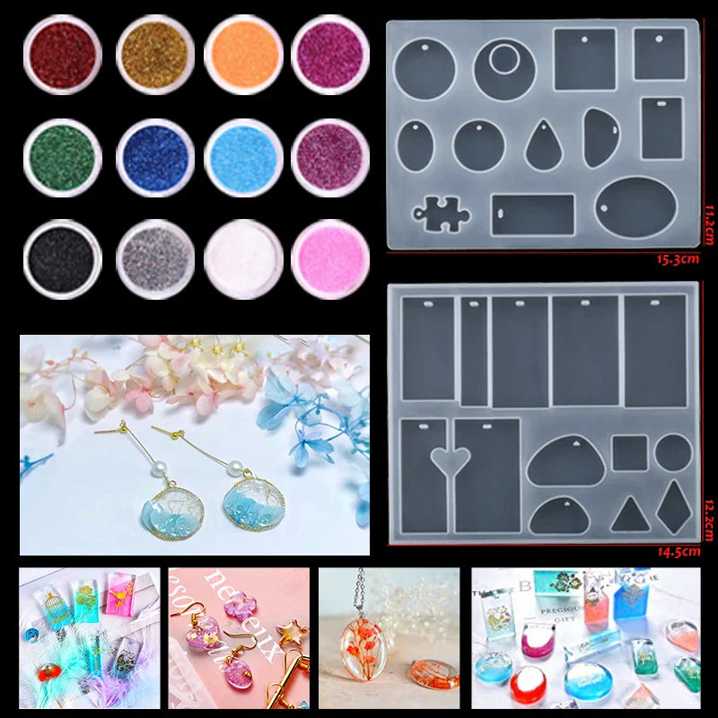 Epoxy Resin Accessories Kit With 3 Layers Box