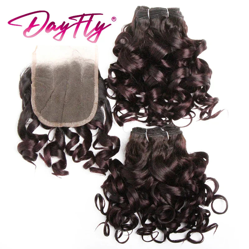 Hair Bundles With Closure Natural Brazilian Hair Weave