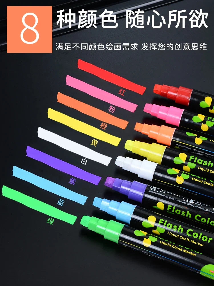 Erasable Chalk Pen Fluorescent Plate LED Electronic Light
