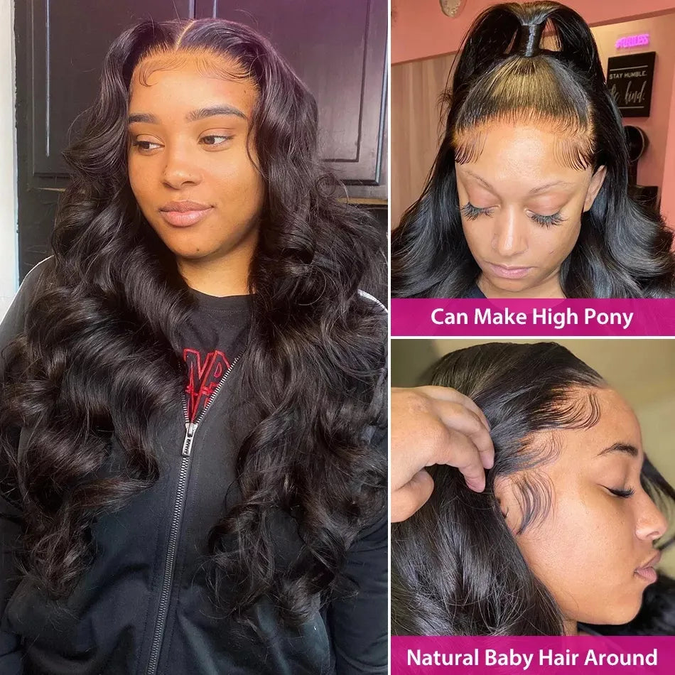 13x6 HD Lace Frontal Human Hair Wigs Body