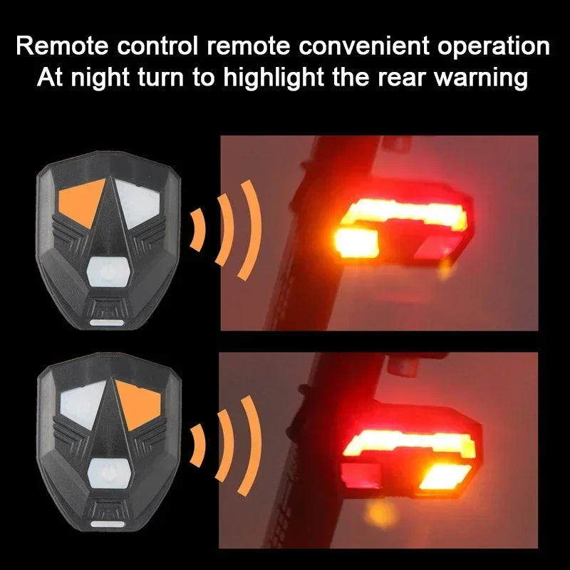 120dB Bicycle Horn Taillight with Turn Signal Bike