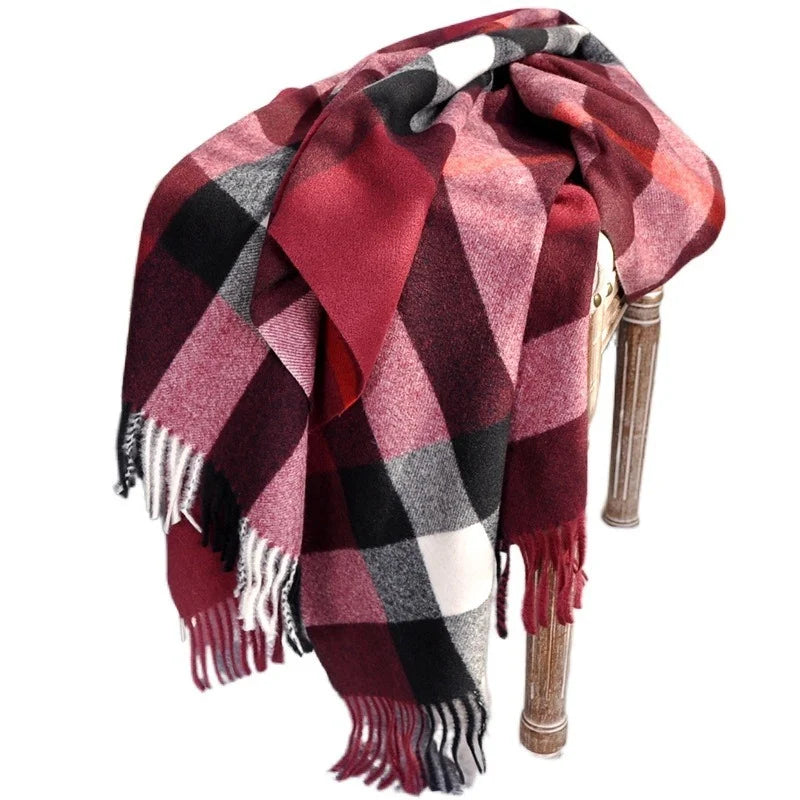 2024 Pamwallymensa Women's Scarf Winter Luxury Brand Tippet