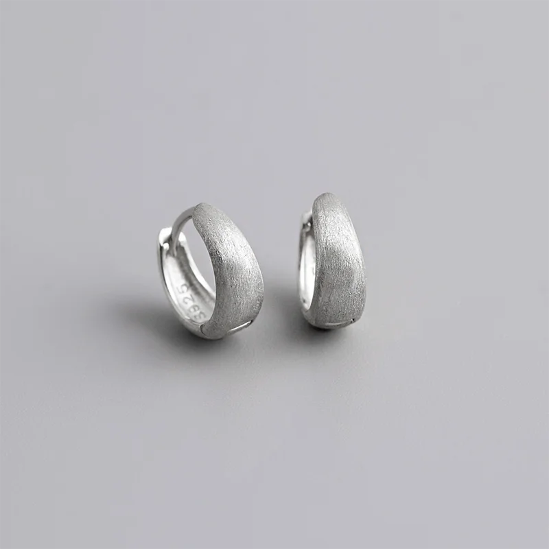 WANTME 925 Sterling Silver Premium Matte Minimalism Unisex