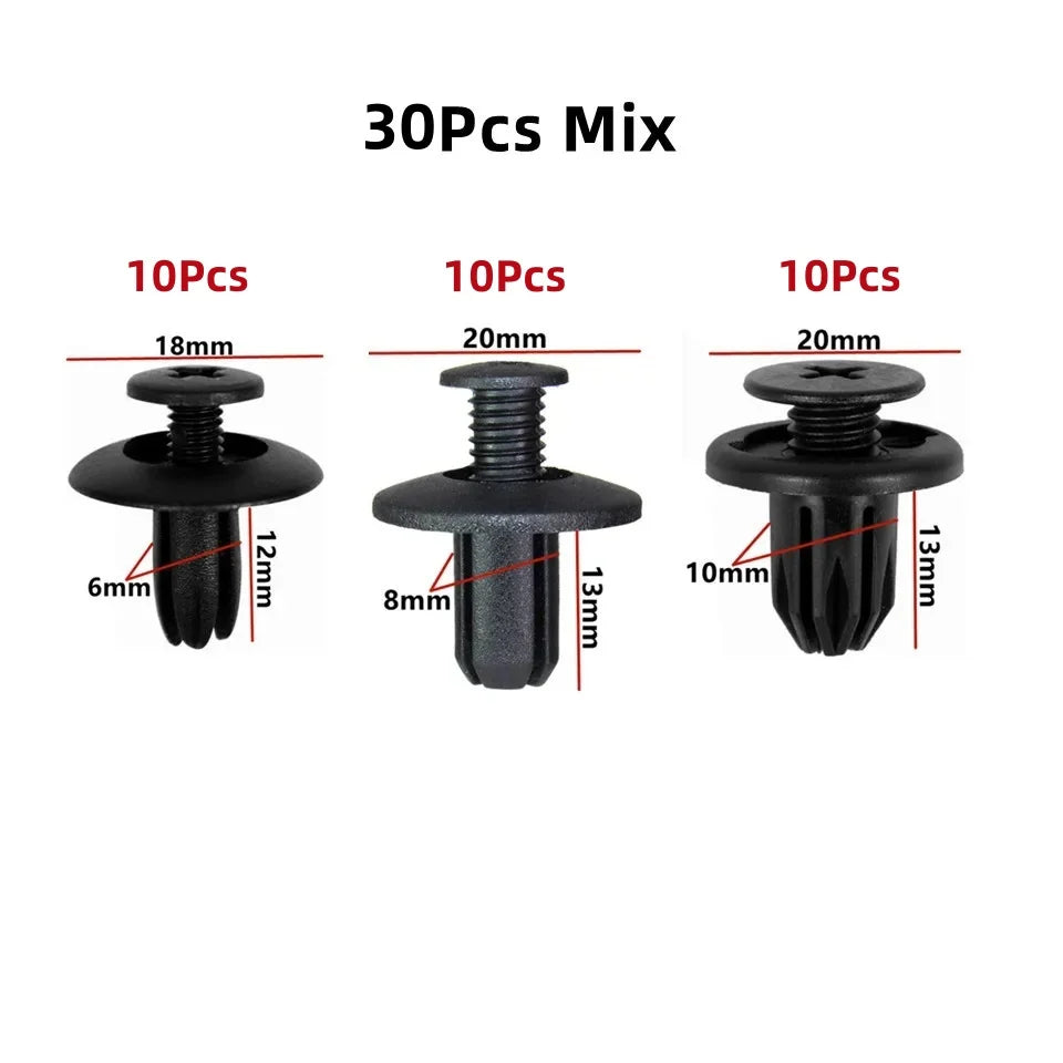 8mm 6mm 10mm Car Mudguard Bumper Rivet Fastener