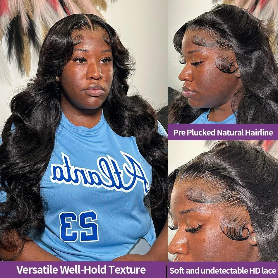 250% HD Transparent Body Wave Lace Front Wig