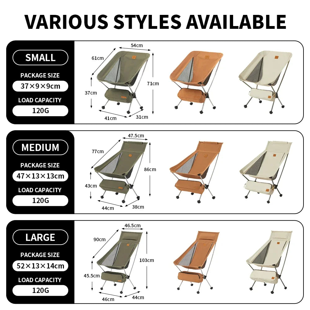 Naturehike Camping Chair Ultralight Portable Folding Chair Travel