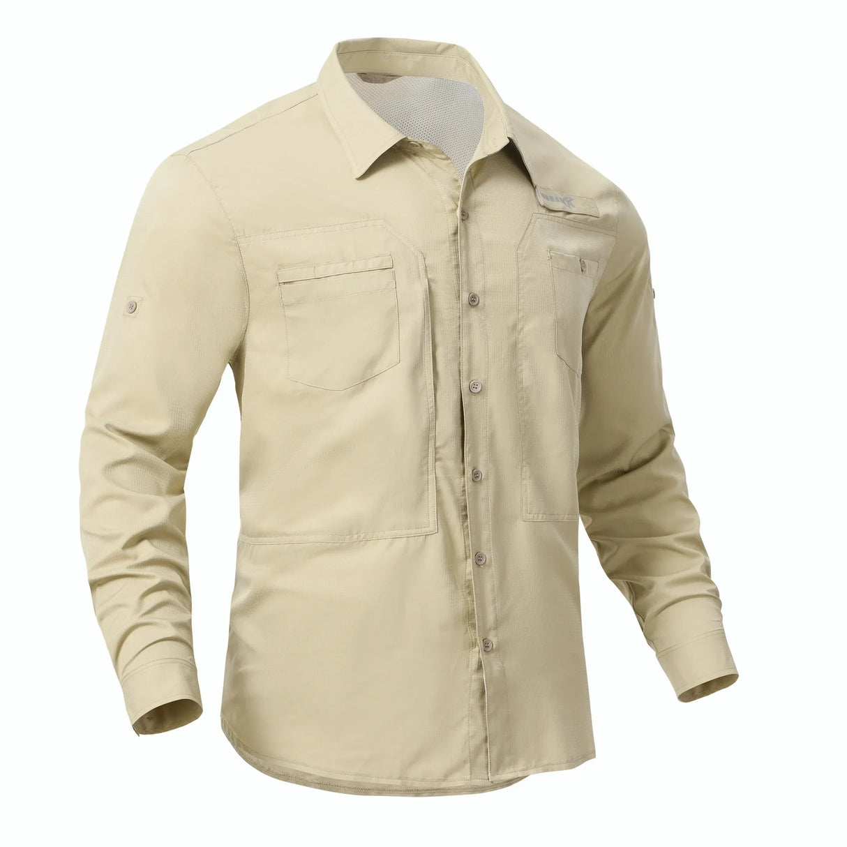 Men's Fishing Shirts Casual Cargo Hiking Shirt Long