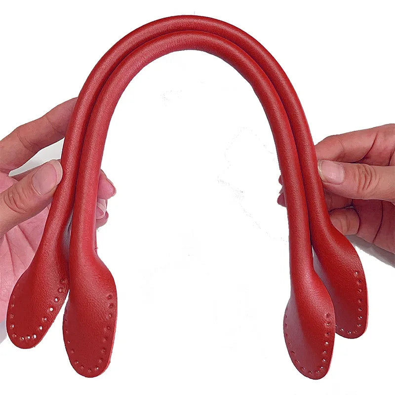 2 Pcs Detachable PU Leather bag Handle Lady