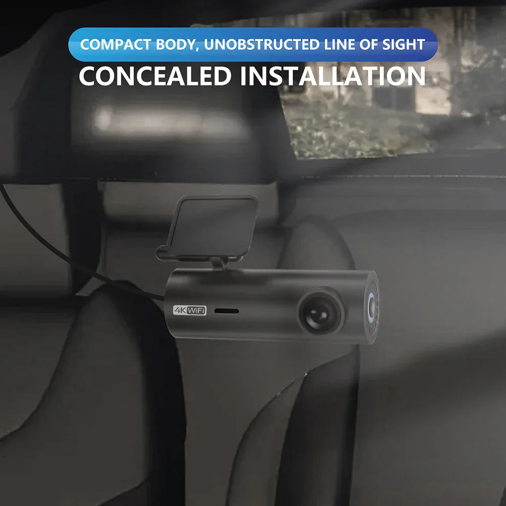 NMHJIE 4K Dash Cam WiFi UHD 3840*2160P Car