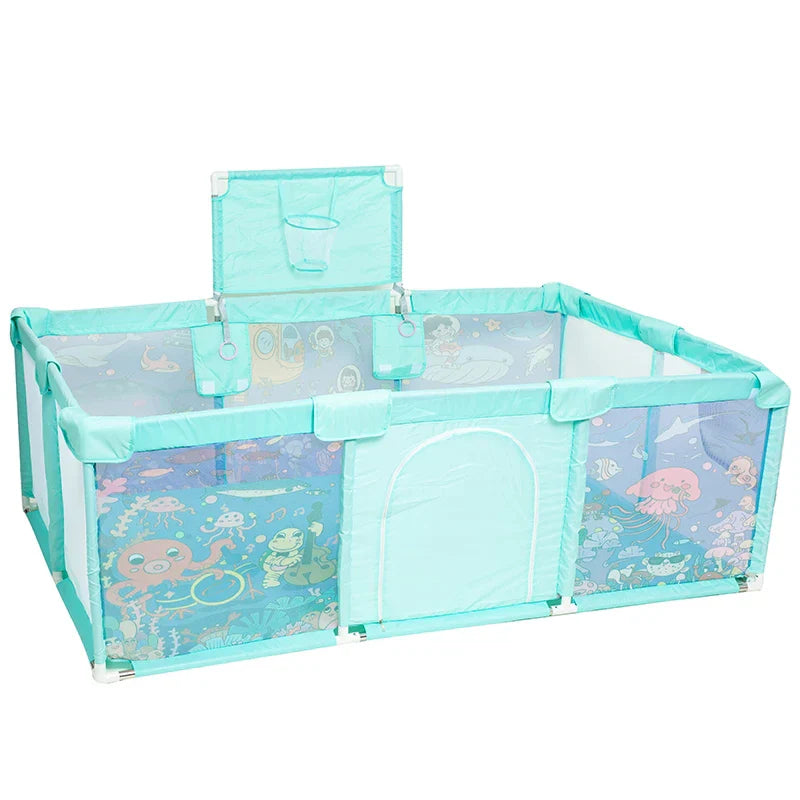 Cartoon Pattern Playpen Children Baby Safety Barriers Fence