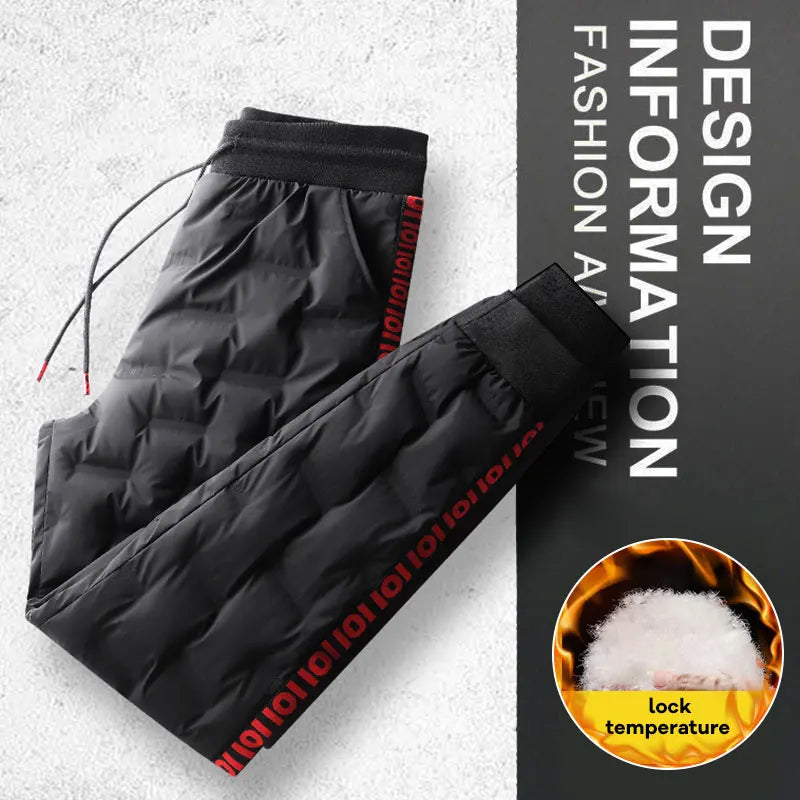 90% White Duck Down Padded Pants Drawstring Waist