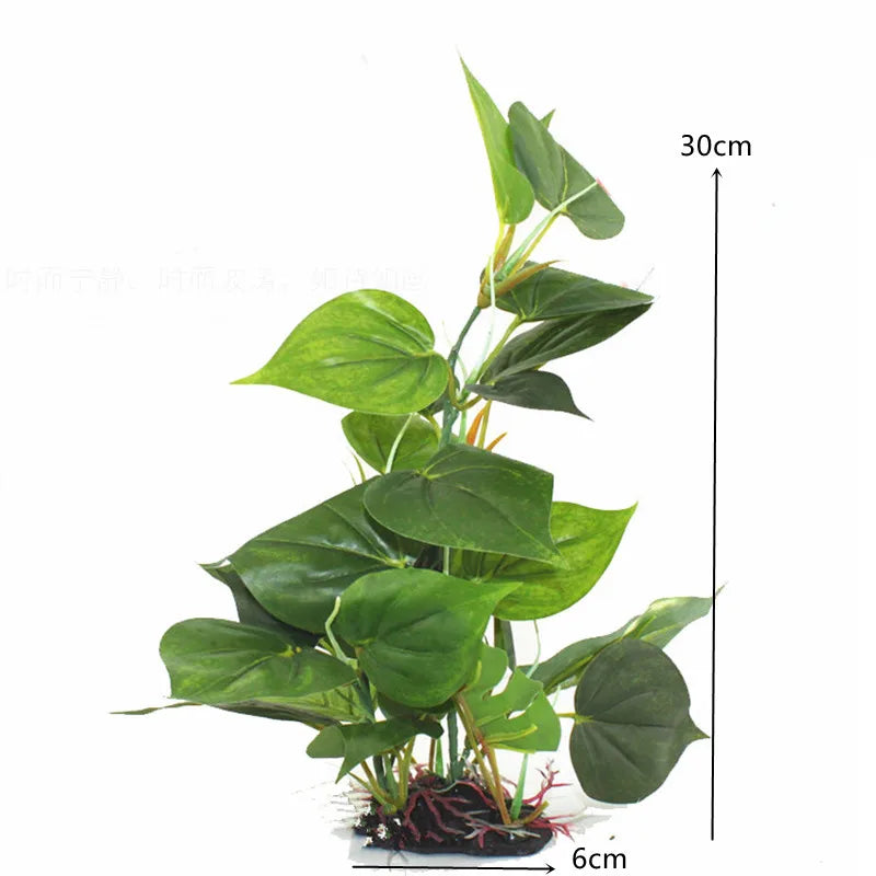 24-52cm Large Aquarium Plants Plastic Grass Fish Tank