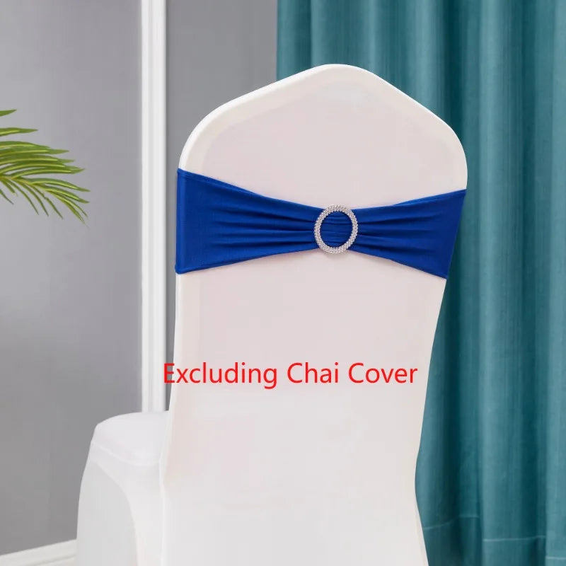 10pcs/lot Stretch Lycra Spandex Chair Covers Bands