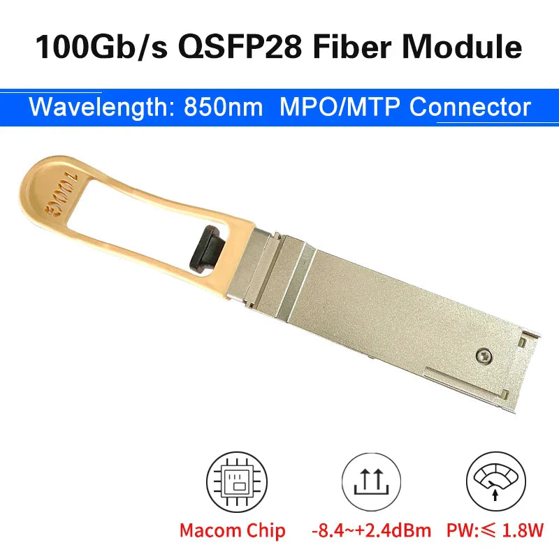 High Speed QSFP28 100G 850nm Fiber Optical Module