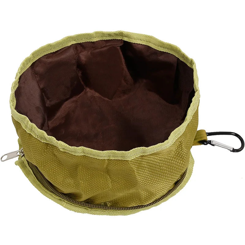 Portable Pet Dog Water Food Feeder Bowl Collapsible
