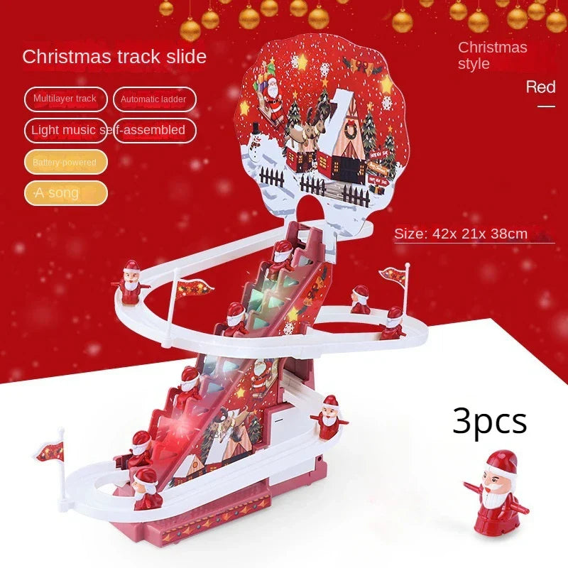 New Santa Claus Climbing Stairs Early Education Electric