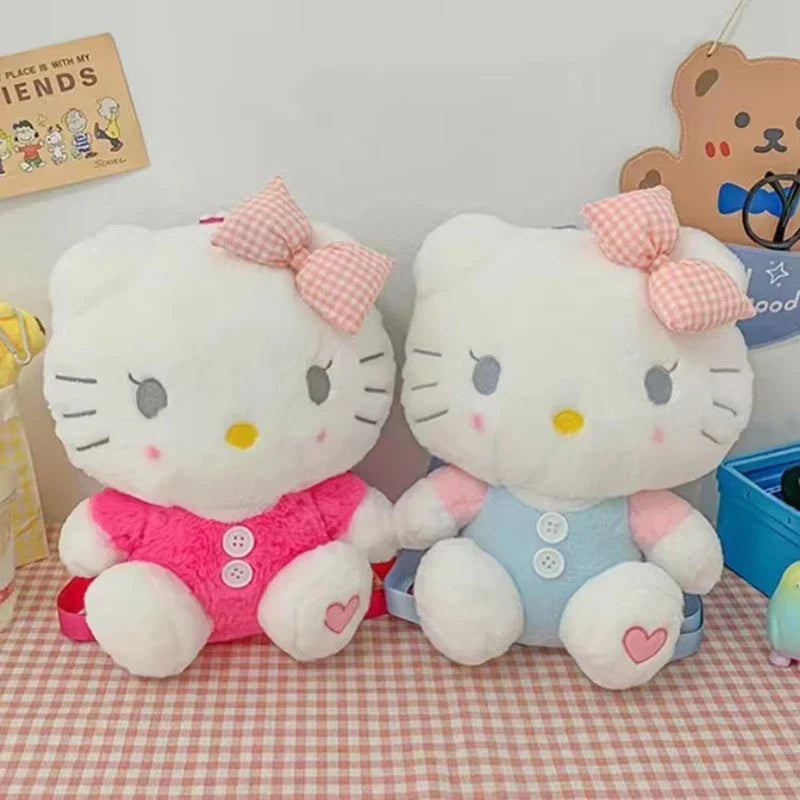 New Sanrio Hello Kitty Kawaii Plush Backpack Stuffed