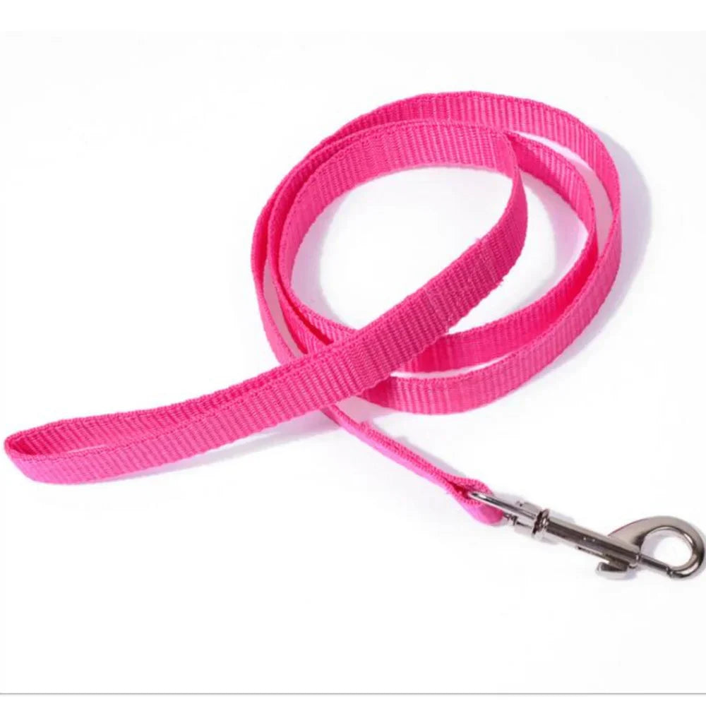 300PC 6Colors 110cm*1.5cm Nylon Pet Dog Leash Harness