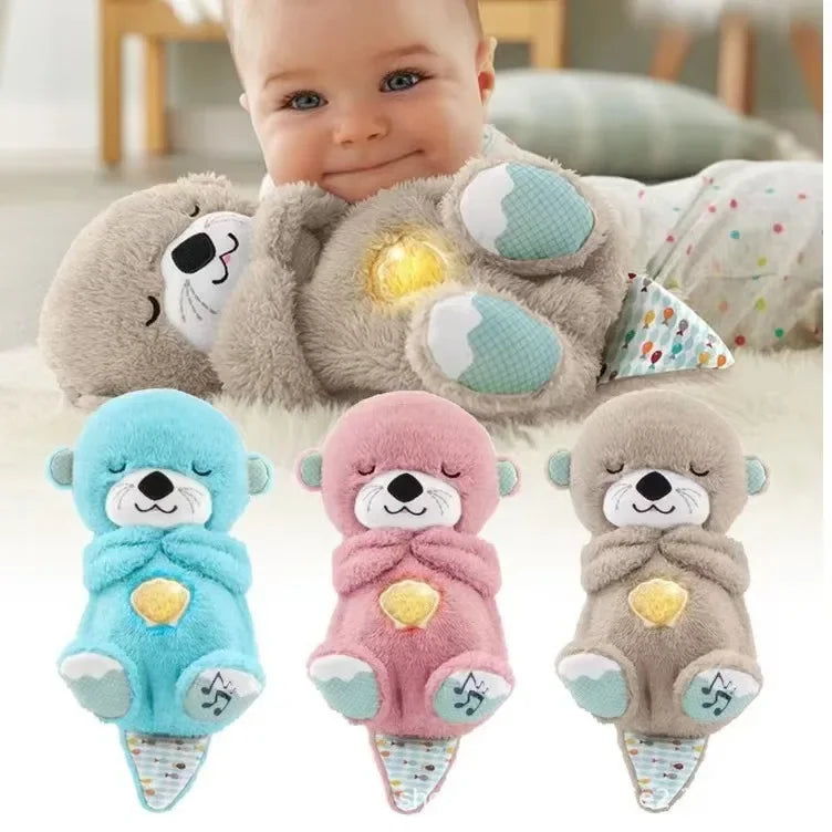 Baby Breathing Bear Baby Soothing Otter Plush Doll