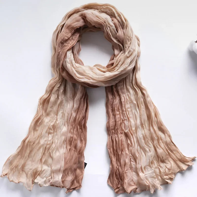 180x90cm Women Patchwork Scarf Muslim Crinkle Hijab Headwraf